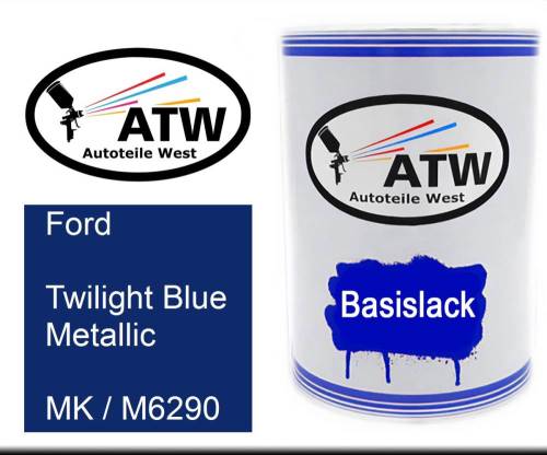 Ford, Twilight Blue Metallic, MK / M6290: 500ml Lackdose, von ATW Autoteile West.